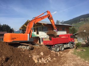 Aushub mit Abtransport